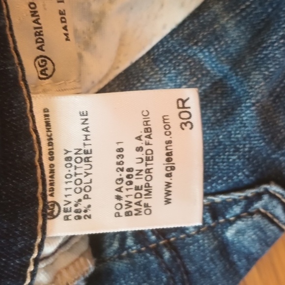 AG The Stilt Cigarette leg jeans. Size 30R. Good used condition, hole in knee. - Picture 8 of 13